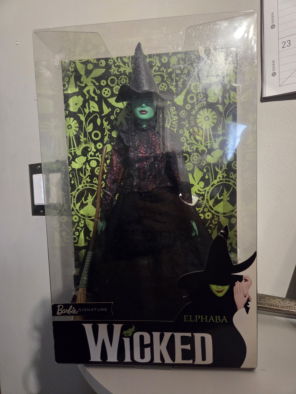 Barbie Wicked Elphaba Doll – Green and Black Witch Outfit